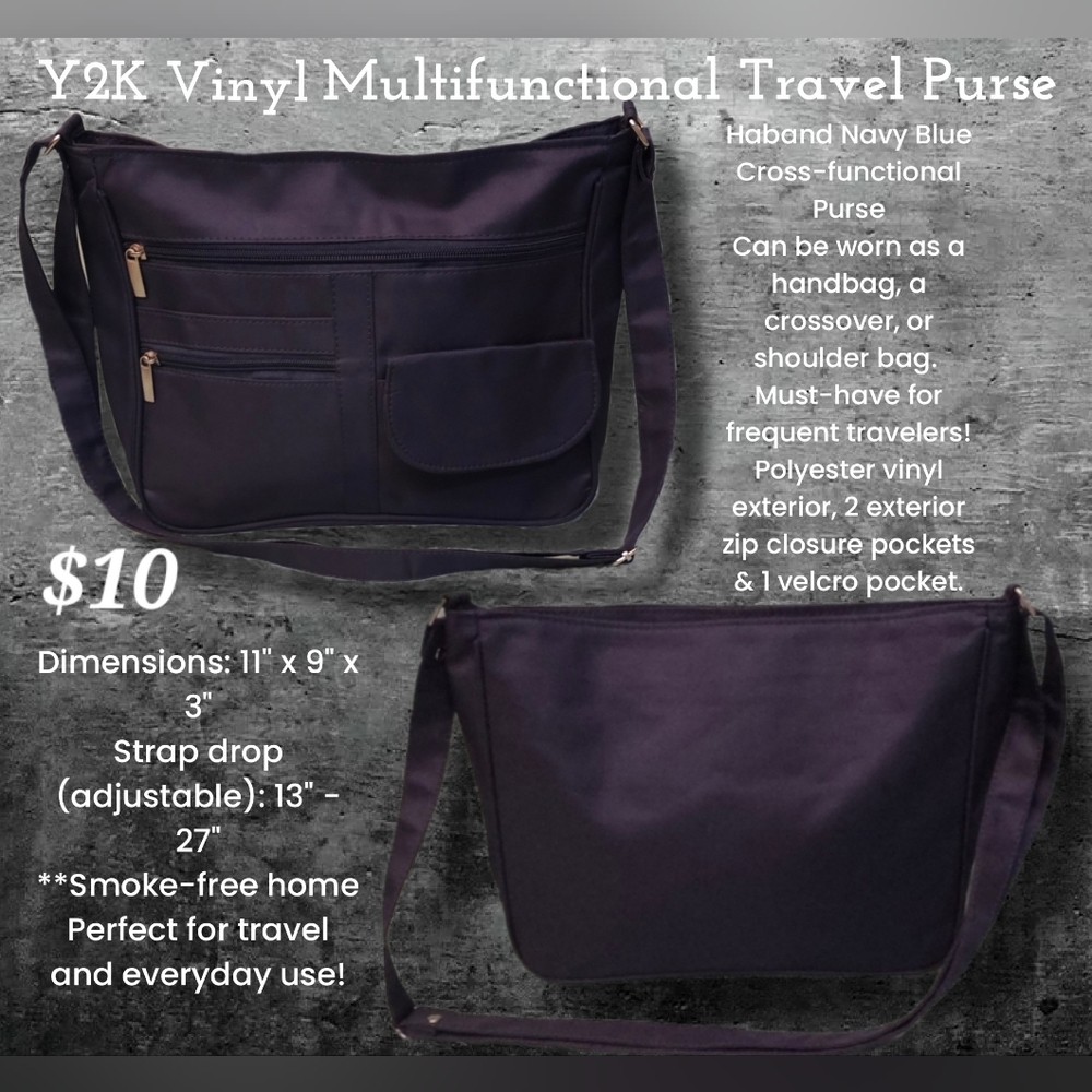 Y2K Vinyl Multifunctional Travel Purse (110009)